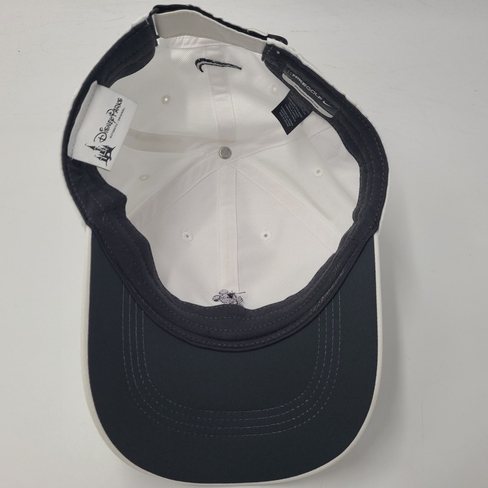 Nike Hat Adjustable White Black Mickey Mouse Logo Disney Parks Golf Casual Men - Picture 10 of 14